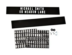 Hy-Ko Black Plastic Rectangle Mailbox Name/Address Kit (Pack of 5)