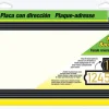 Hy-Ko Black Plastic Rectangle Address Plate (Pack of 3)