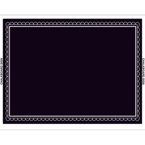 Hy-Ko English Black Chalkboard Sign 14 in. H x 18 in. W
