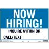 Hy-Ko English Blue Help Wanted Sign 9 in. H x 13 in. W