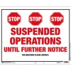 Hy-Ko English White Informational Sign 18 in. H x 12 in. W
