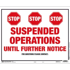 Hy-Ko English White Informational Sign 18 in. H x 12 in. W