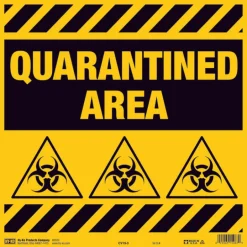 Hy-Ko English Yellow Informational Sign 11 in. H x 11 in. W