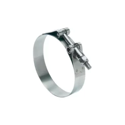 Ideal Tridon 3-1/4 in. 3-9/16 in. 325 Silver Hose Clamp Stainless Steel Band T-Bolt