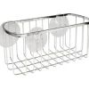 iDesign 4 H X 9 in. W X 4 in. L Chrome Silver Shower Basket