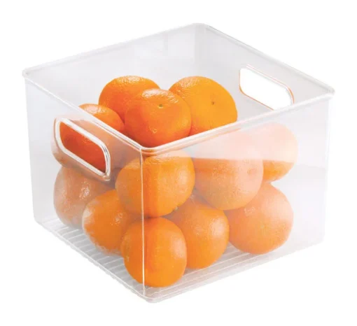 iDesign 0.22 cu ft Clear Storage Bin 6 in. H X 8 in. W X 8 in. D
