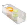 iDesign 0.28 cu ft Clear Storage Bin 6 in. H X 5 in. W X 16 in. D Stackable
