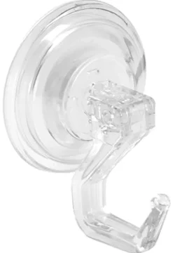 iDesign 3 in. H X 2 in. W X 2 in. L Clear Robe Hook