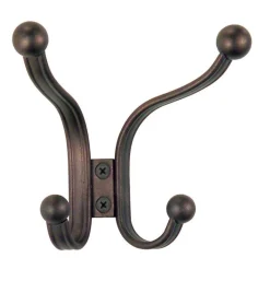 iDesign 5.5 in. L Bronze Brown Steel Medium/Large York Lyra Quad Hook 1 pk