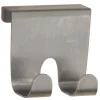 iDesign 2 in. L Brushed Nickel Silver Stainless Steel Medium Over the Cabinet Hook 1 pk