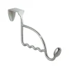 iDesign 4-1/2 in. L Chrome Silver Metal Medium Over-the-Door Garment Hook 1 pk