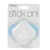 iDesign 1-9/16 in. L White Plastic Small stick on! Diamond Hook 1 pk