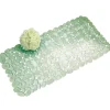 iDesign 26-1/2 in. L X 13-3/4 in. W Green Vinyl Bath Mat
