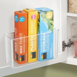 iDesign Affixx Linus 6-1/2 in. H X 3-1/2 in. W X 11 in. L Clear Cabinet Organizer