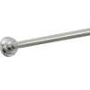 iDesign Astor Shower Curtain Rod 75 in. L Brushed Silver