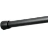 iDesign Cameo Tension Curtain Rod 75 in. L Matte Black