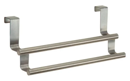 iDesign Chrome Silver Towel Bar 9-1/4 in. L Stainless Steel