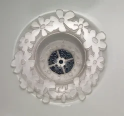 iDesign Clear Plastic Blumz Sink Strainer