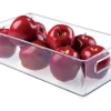 iDesign Clear Storage Bin 4 in. H X 8 in. W X 14.5 in. D Stackable