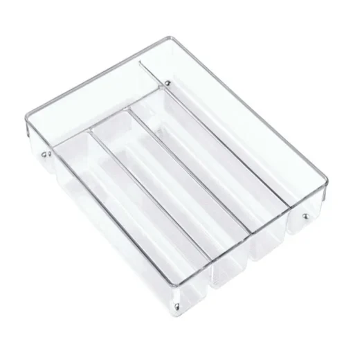 iDesign Linus 2 in. H X 14 in. W X 11 in. D Plastic Cutlery Tray