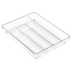 iDesign Linus 2 in. H X 14 in. W X 11 in. D Plastic Cutlery Tray