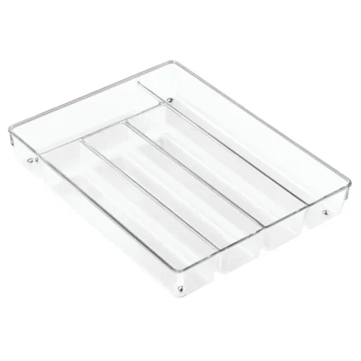 iDesign Linus 2 in. H X 14 in. W X 11 in. D Plastic Cutlery Tray