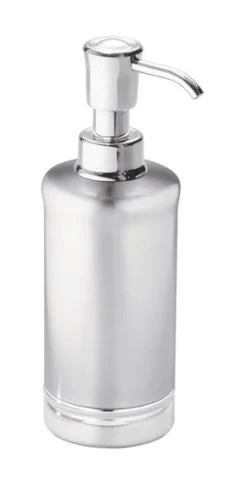 iDesign York Brushed Chrome Metal Lotion/Soap Dispenser