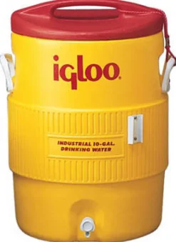 Igloo Industrial Red/Yellow 10 gal Water Cooler