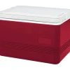 Igloo Legend 12 Cans Capacity Red/White Plastic Reusable Cooler