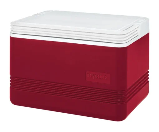 Igloo Legend 12 Cans Capacity Red/White Plastic Reusable Cooler