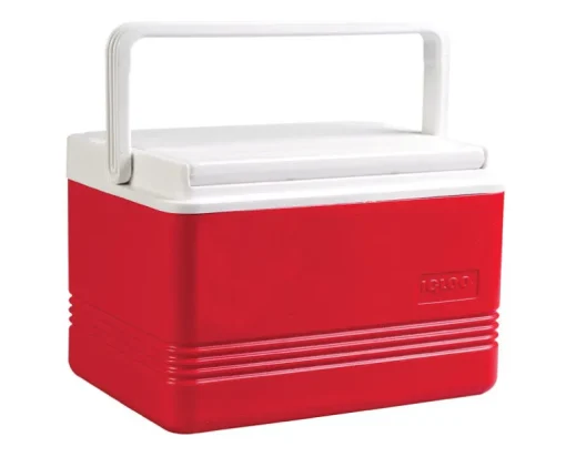 Igloo Legend 12 Cans Capacity Red/White Plastic Reusable Cooler