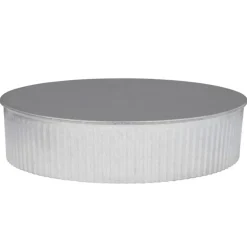 Imperial 8 in. D Galvanized Steel Crimped Pipe End Cap
