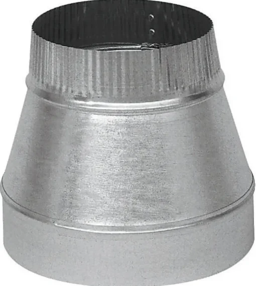Imperial 8 in. D X 6 in. D Galvanized Steel Furnace Pipe Reducer