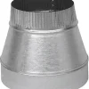 Imperial 5 in. D X 4 in. D Galvanized Steel Furnace Pipe Reducer