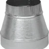 Imperial 4 in. D X 3 in. D Galvanized Steel Furnace Pipe Reducer
