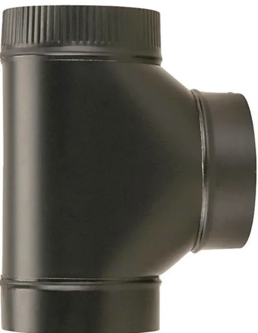 Imperial 7 in. X 7 in. X 7 in. Steel Stove Vent Single Tee