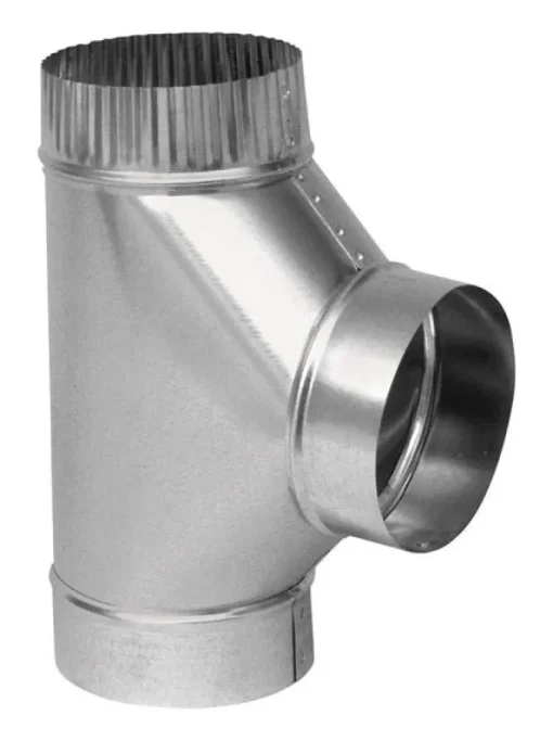 Imperial 4 in. X 4 in. X 4 in. Galvanized Steel Furnace Pipe Tee