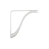 8-In. White Decorative Steel Shelf Bracket