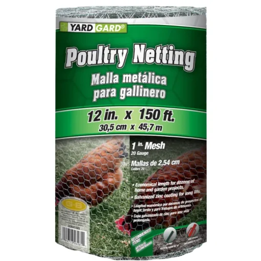12-In. x 150-Ft. Galvanized Poultry Netting
