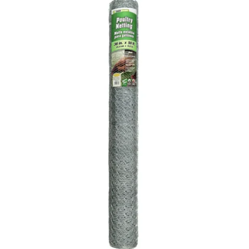 36-In. x 50-Ft. Galvanized Poultry Netting