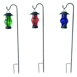 Infinity LED Glass/Metal Solar Lantern Assorted (Pack of 12)