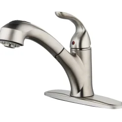 Innova Peridot One Handle Brushed Nickel Pull-Out Kitchen Faucet
