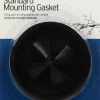 InSinkErator Garbage Disposal Gasket Black Rubber