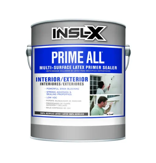 Insl-x Prime All White Flat Water-Based Acrylic Latex Primer 1 gal.