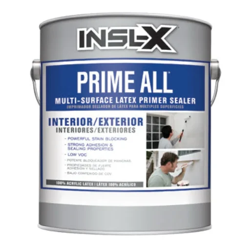 Insl-x Prime All White Flat Water-Based Acrylic Latex Primer 1 gal.