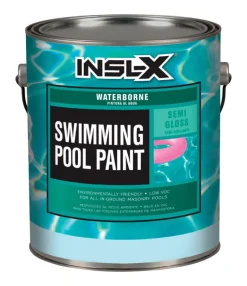 Insl-x Semi-Gloss Ocean Blue Water-Based Acrylic Pool Paint 1 gal.