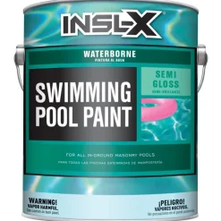 Insl-x Semi-Gloss White Water-Based Acrylic Pool Paint 1 gal.