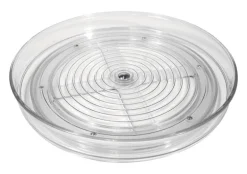 Interdesign 58630 9" Clear Linus Lazy Susan Turntable Organizer
