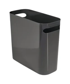 InterDesign 93077 6 Quart 10" Slate Gray Una Waste Can (Pack of 4)