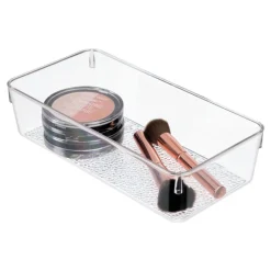 InterDesign 49250 6" X 12" X 3" Clear Rain Grand Organizing Tray (Pack of 6)